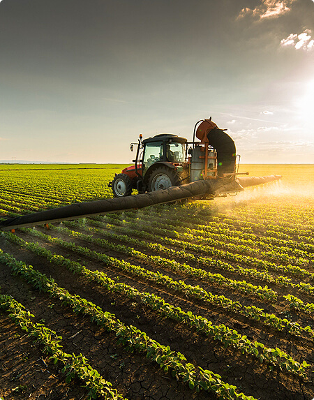 Produtor rural no campo